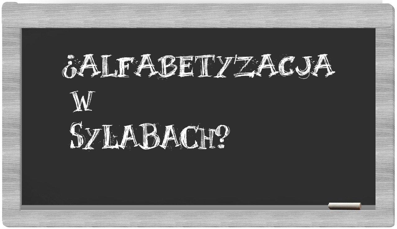 alfabetyzacja in syllables