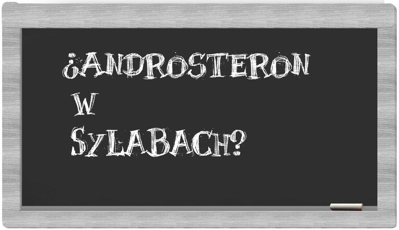 androsteron in syllables