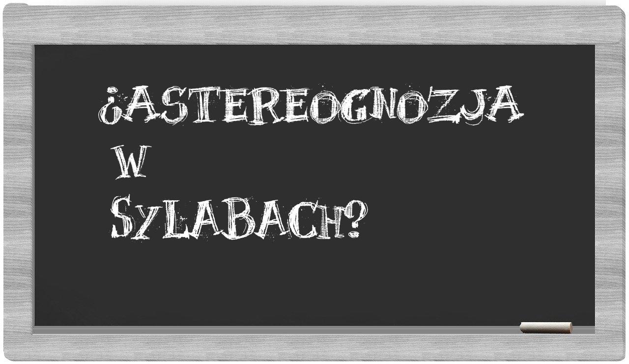 astereognozja in syllables